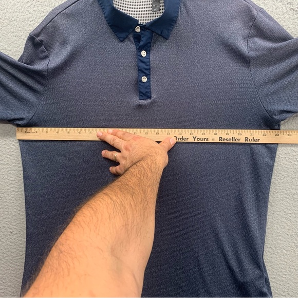 Adidas Heat.Rdy Men’s Size L Polo Golf Shirt Gray Solid Athletic Wear Active - Picture 3 of 13